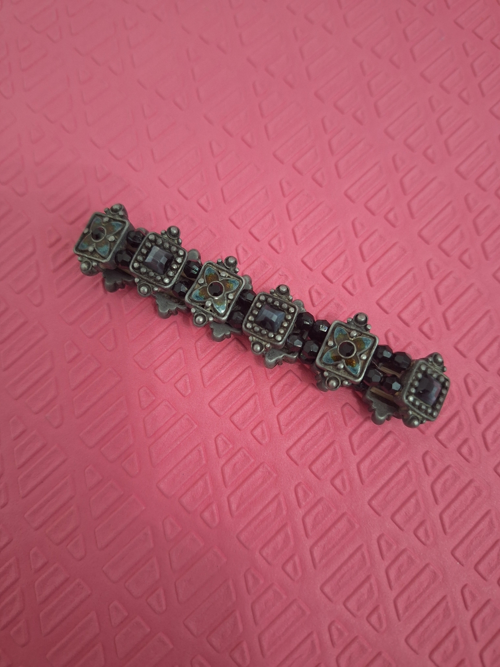 Accessorize Black and Silver Decorative Ring
